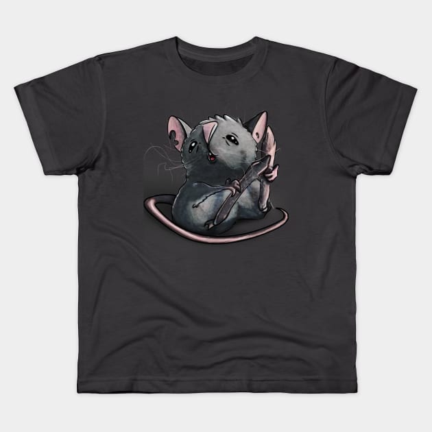 Cute rat for rats lovers Kids T-Shirt by GlitterMess